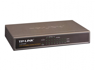 TP-Link TL-SF1008P komutatorius PoE 8x10/100Mbps (4xPoE)