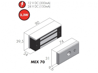 Elektromagnetas MEX 70 2